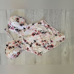 Beach Riot one piece swimsuit suit, L, floral